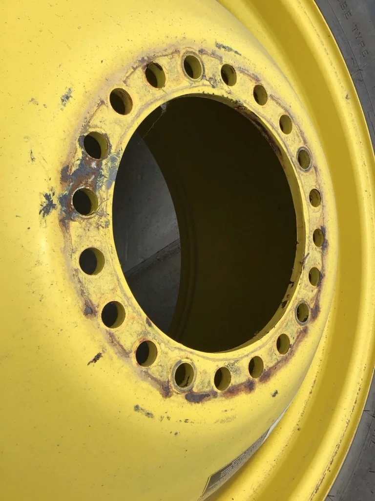 Used 650/85R38 173B Firestone Deep Tread 23 TL R-1W 90-95% On 23 x 38 (20-13.19-11.07) Dolly Dual image 3