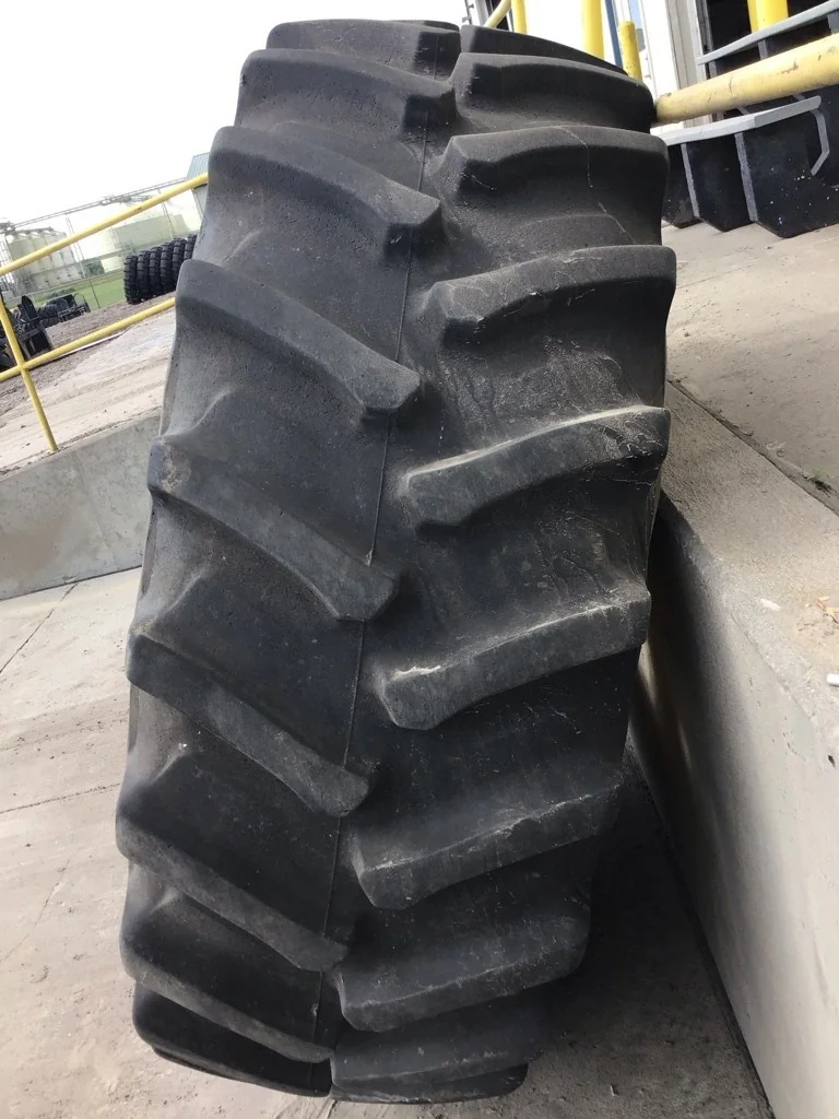 Used 650/85R38 173B Firestone Deep Tread 23 TL R-1W 90-95% On 23 x 38 (20-13.19-11.07) Dolly Dual image 5