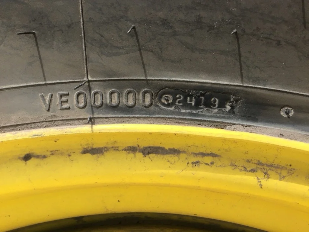 Used 650/85R38 173B Firestone Deep Tread 23 TL R-1W 90-95% On 23 x 38 (20-13.19-11.07) Dolly Dual image 8