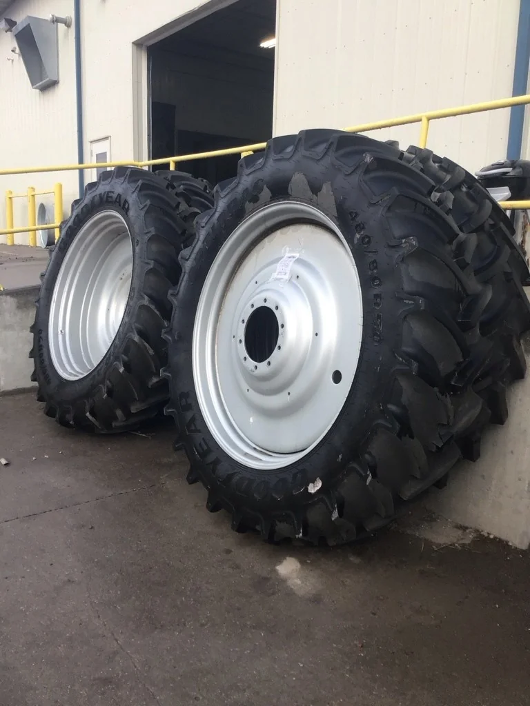 Used 480/80R50 159D Goodyear Optitrac TL R-1W 85-90% On 15 x 50 (10-13.19-11.07) CIH Dual image 5