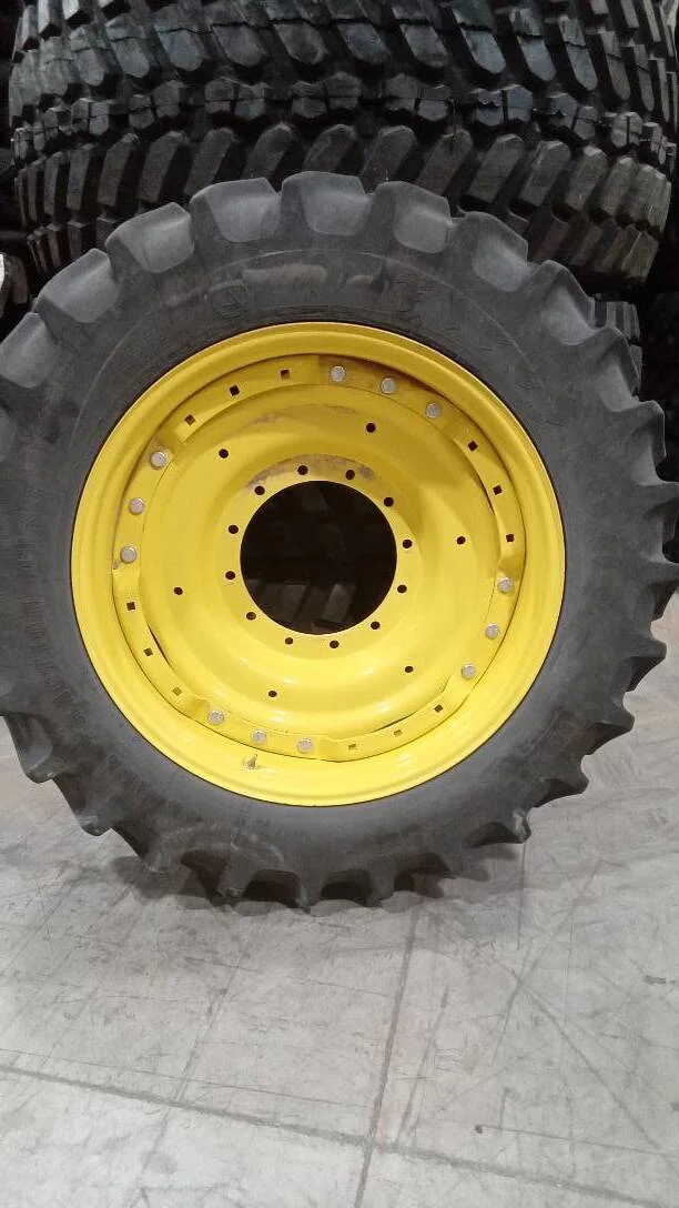 Used IF380/80R38 149B Firestone RAT DT 85-90% On 12 x 38 12-16.732-14.640 Waffle 3B Wheel w/ Disc