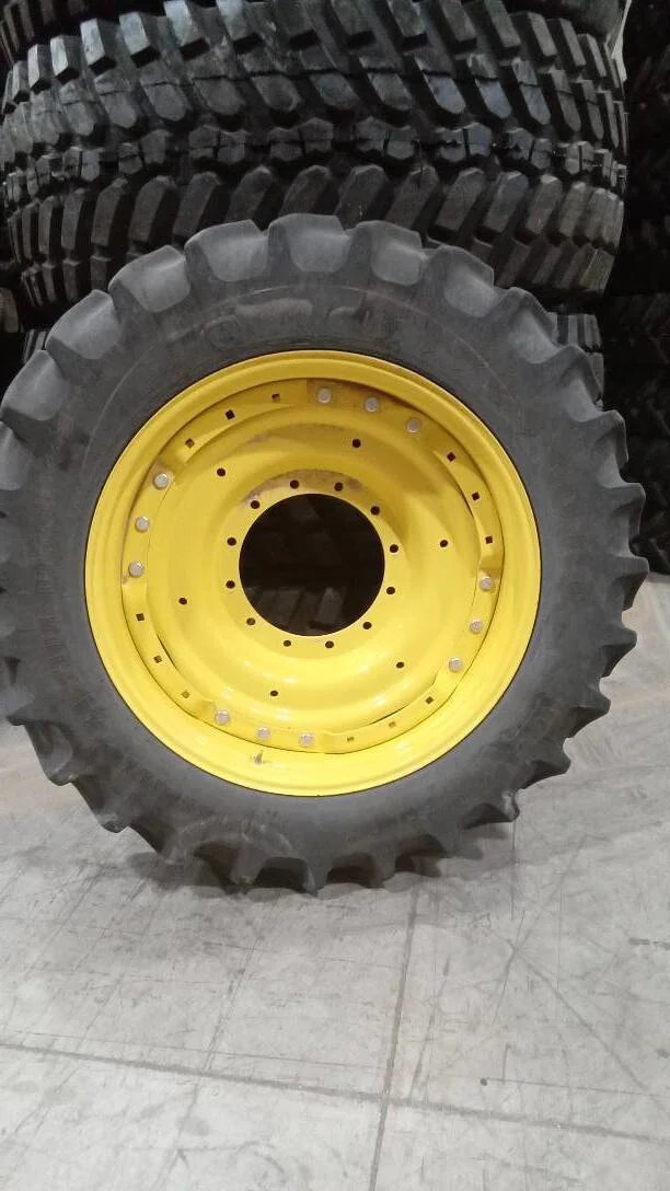 Used IF380/80R38 149B Firestone RAT DT 85-90% On 12 x 38  12-16.732-14.640 Waffle 3B Wheel w/ Disc