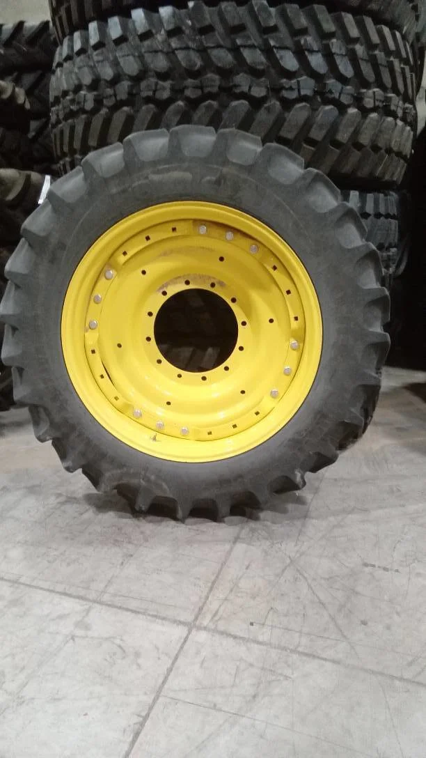 Used IF380/80R38 149B Firestone RAT DT 75-80% On 12 x 38 12-16.732-14.640 Waffle 3B Wheel w/ Disc