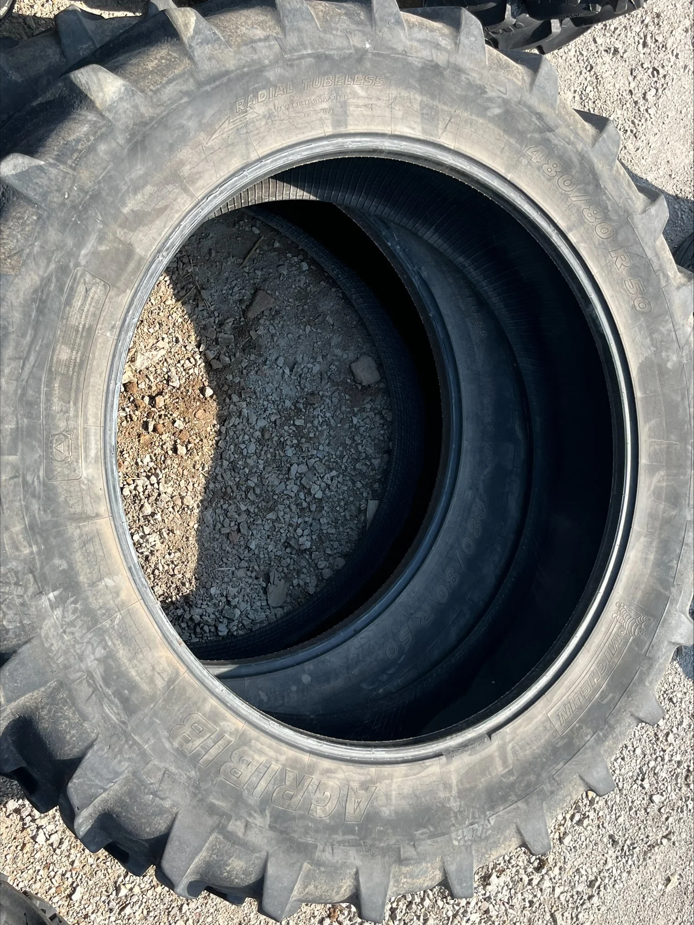 Used 480/80R50 159A8 Michelin Agribib TL R-1W 70-75%