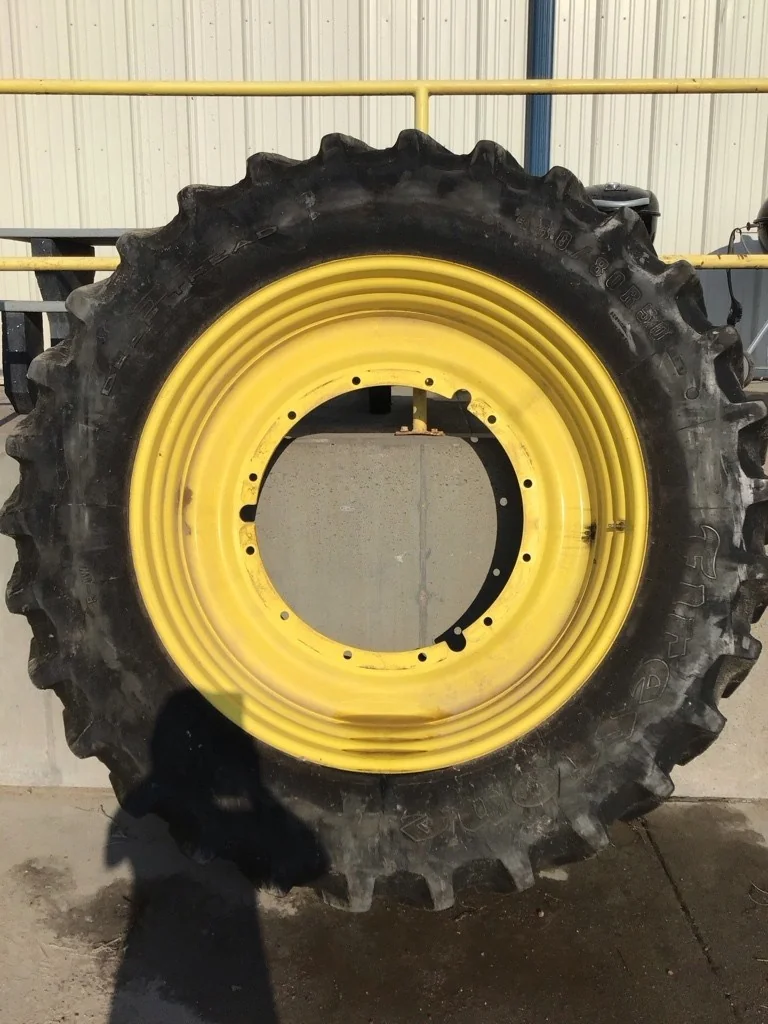 Used 480/80R50 159B Firsestone Deep Tread TL R-1W 60-65% On 15 x 50 (12-32.047-30.078) R&R wheel