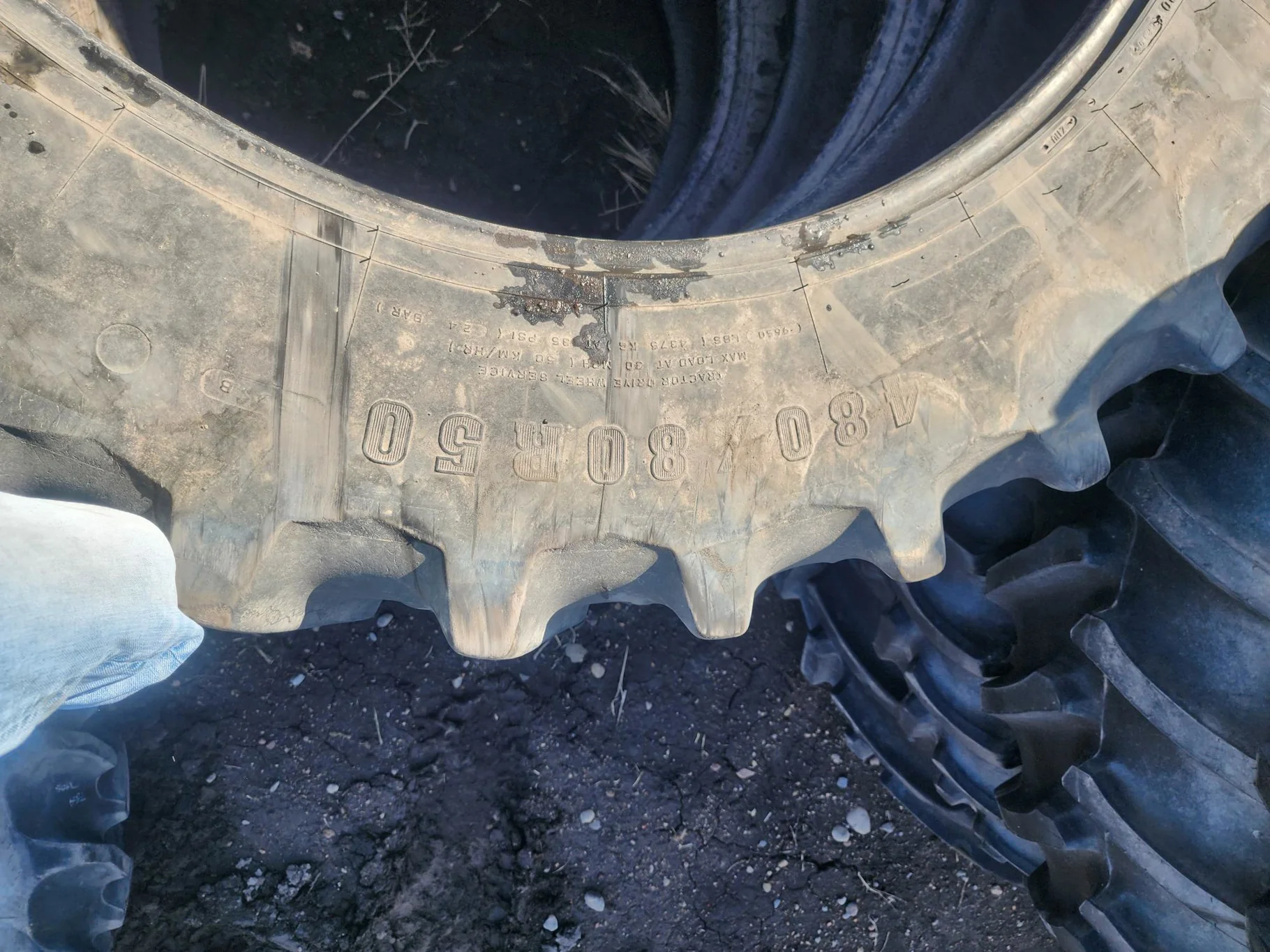 Used 480/80R50 159B Firestone Deep Tread 23 TL R-1W 60-65% image 3