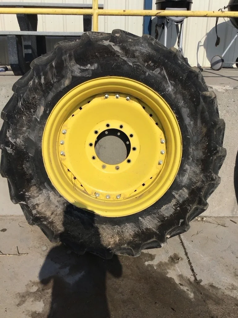 Used 420/85R34 147B Firestone RAT DT TL R-1W 65-70% On 15 x 34 (10-13.19-11.07) Waffle 3 Bolt/Disc