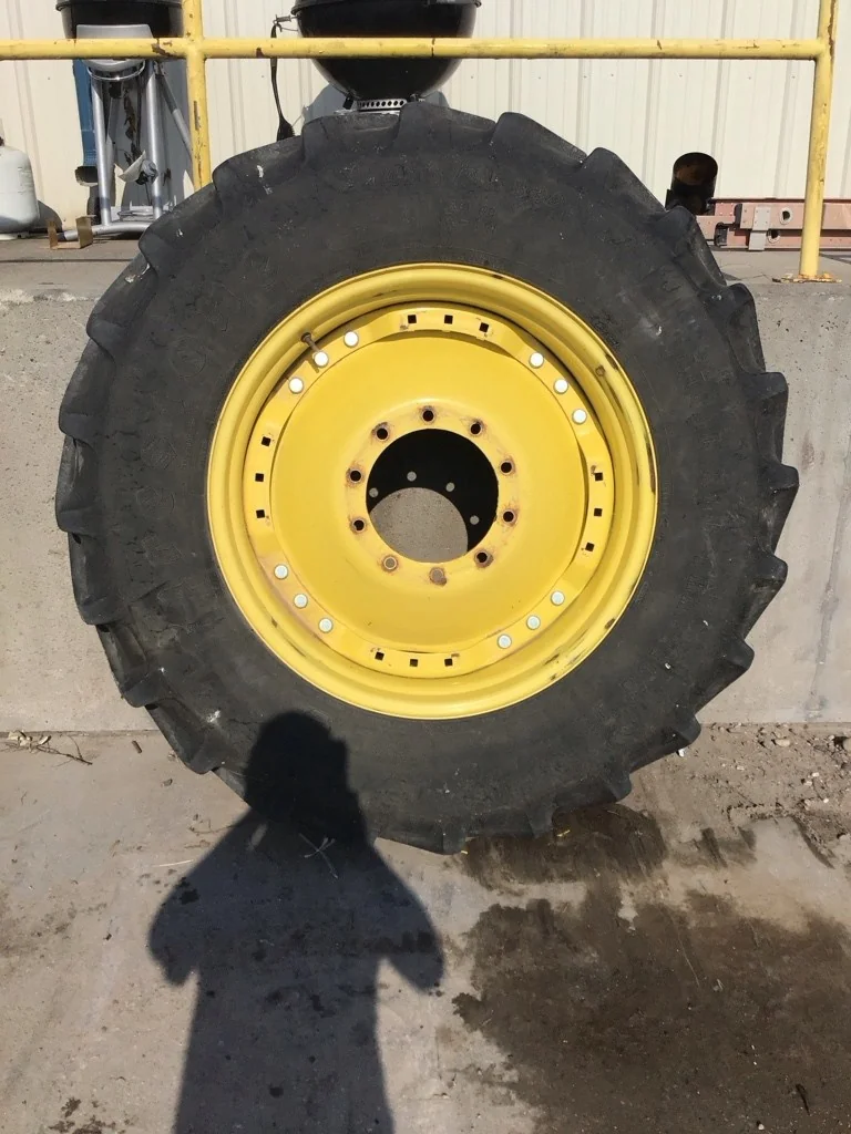 Used 420/85R34 147B Firestone RAT DT TL R-1W 65-70% On 15 x 34 (10-13.19-11.07) Waffle 3 Bolt/Disc image 2