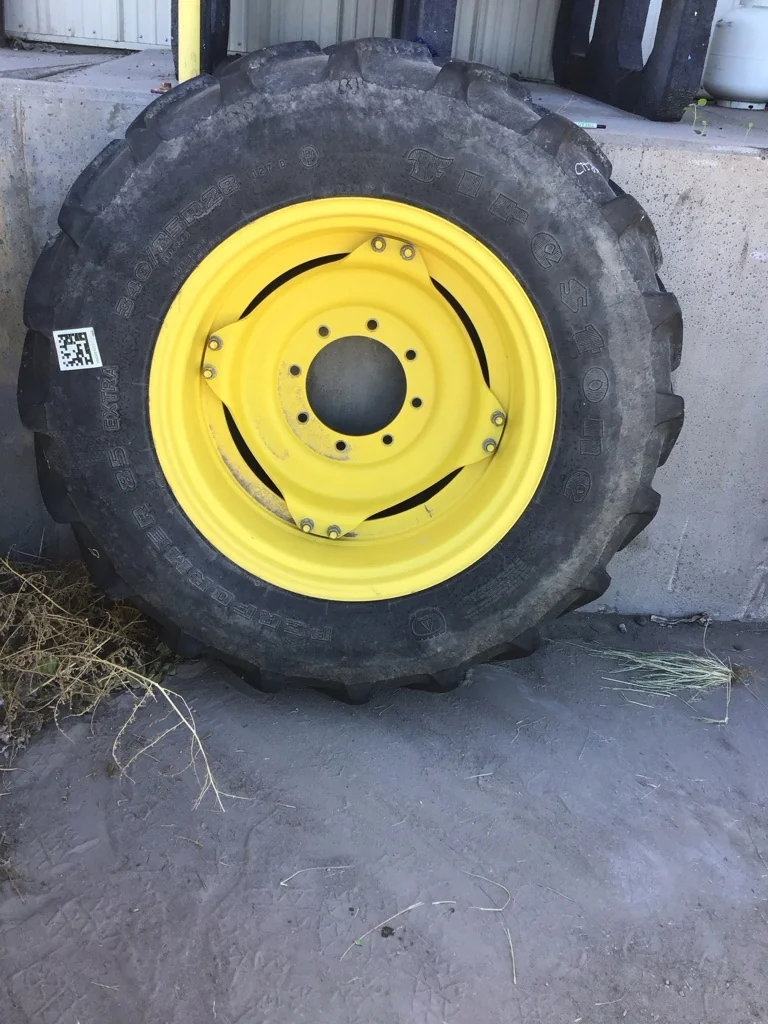 Used 340/85R28 127D Firestone Performer 85 Extra R-1W TL 80-85% On 12 x 28 8-10.82-8.78 Wheel w/Disc image 4
