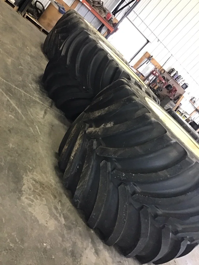 Used LSW1250/35R46 195D Goodyear Optitrac TL R-1W 80-85% On 44 x 46 (10-13.19-11.07) Double Hub image 3