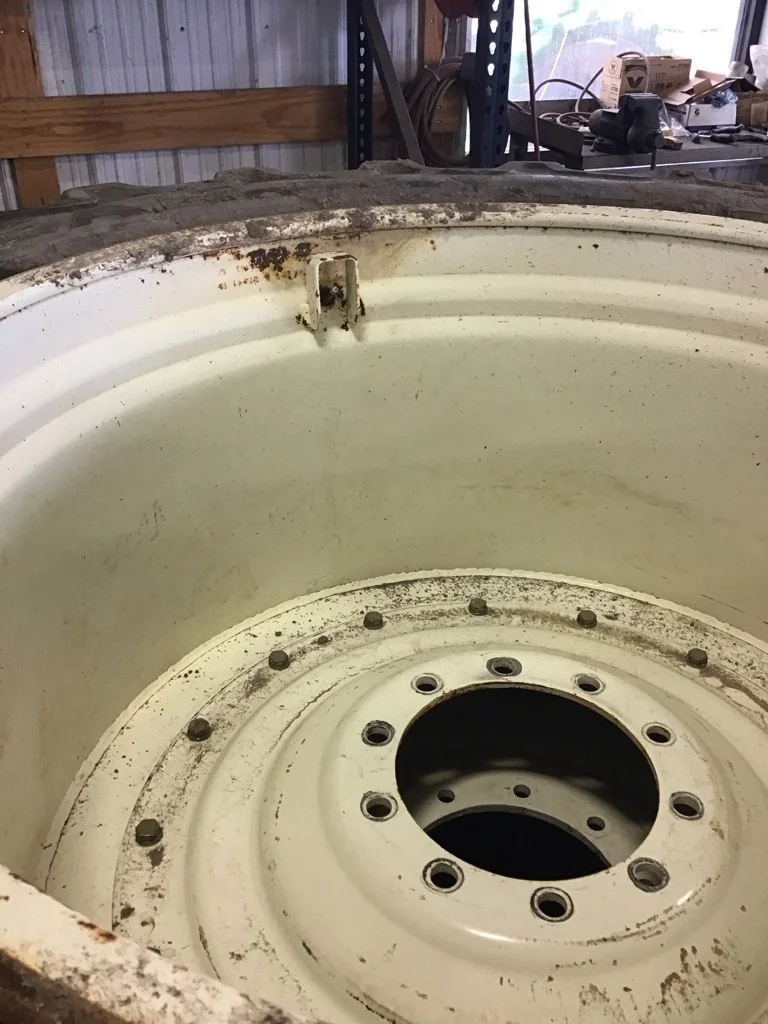 Used LSW1250/35R46 195D Goodyear Optitrac TL R-1W 80-85% On 44 x 46 (10-13.19-11.07) Double Hub image 4