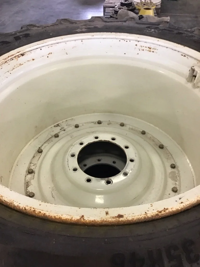 Used LSW1250/35R46 195D Goodyear Optitrac TL R-1W 80-85% On 44 x 46 (10-13.19-11.07) Double Hub image 2