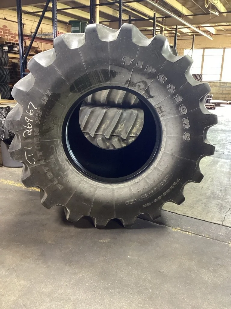 Used 76x50.00-32 182B Firestone Flotation 23 DT TL HF-3 85-90% (Mild Cuts, Mild Stubble)