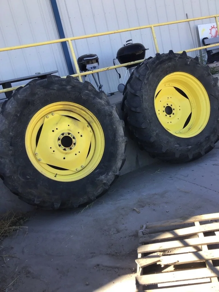 Used 460/85R38 149D Firestone Performer 85 Extra TL R-1W 85-90% On 10 x 38 (8-8-6) 4/2 Rail/Disc