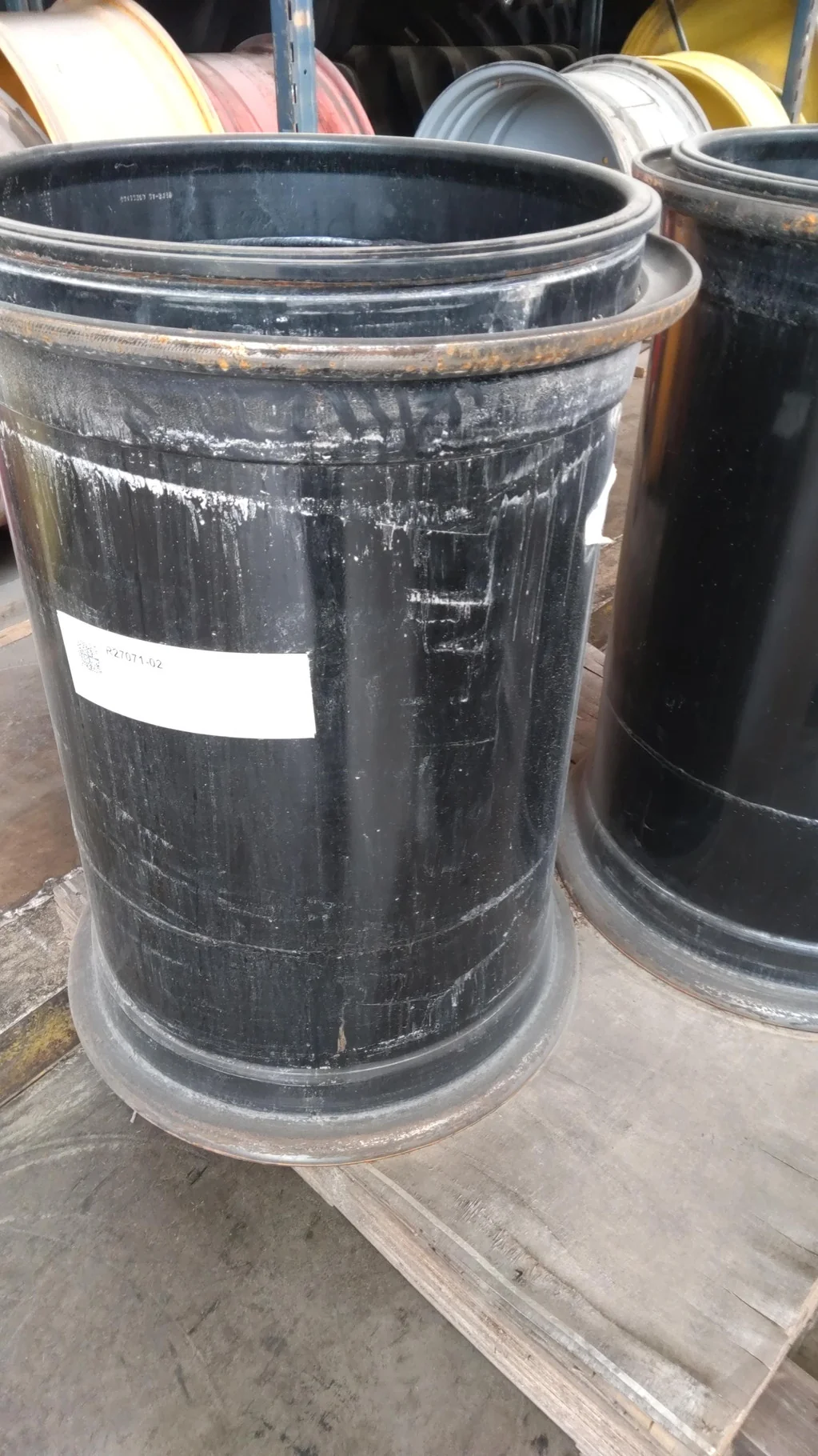 Used 36 X 25 10-13.19-11.07 Titan Industrial Lock Ring 3pc Black Wheel image 4