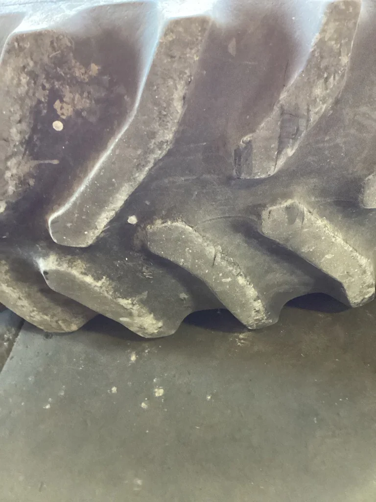 Used 18.4R42 148A8 Goodyear Dyna Turque Radial TL R-1 60-65% On 16 x 42 JD Double Bevel Wheel image 2