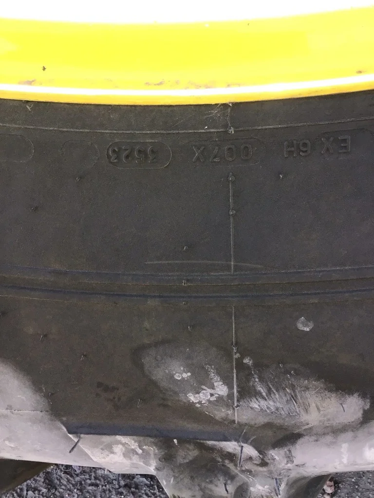 Used 480/80R50 159A89 Michelin Agribib 2 TL R-1W 90-95% On 15 x 50 (10-13.19-11.07) JD Dual wheel image 4