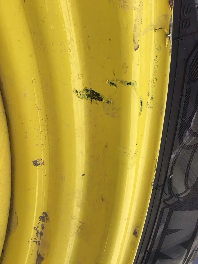 Used 480/80R50 159A89 Michelin Agribib 2 TL R-1W 90-95% On 15 x 50 (10-13.19-11.07) JD Dual wheel image 5