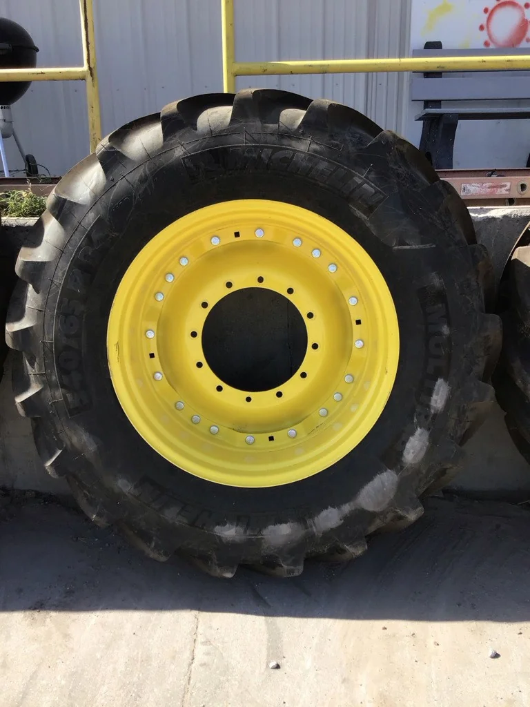 Used 540/65R34 145D Michelin Multibib TL R-1W 90-95% On 16 x 34 (12-16.732-14.620 Waffle 3 Bolt/Disc