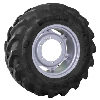 Take-Off 380/70R24 125D Michelin OmniBib TL R-1W 95-100% on 12 X 24 6-12.795-11.338 GKN 6 Clamp Agco