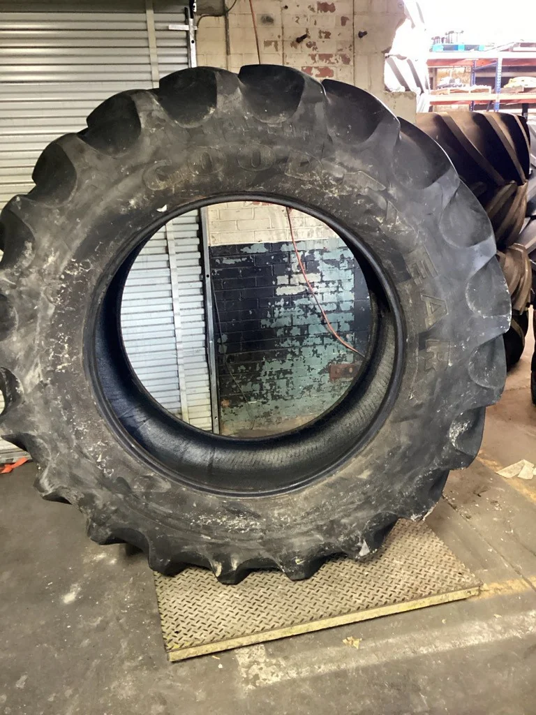 Used 620/70R42 160B Goodyear DT820 TL R-1W 90-95% (mild cuts and stubble)