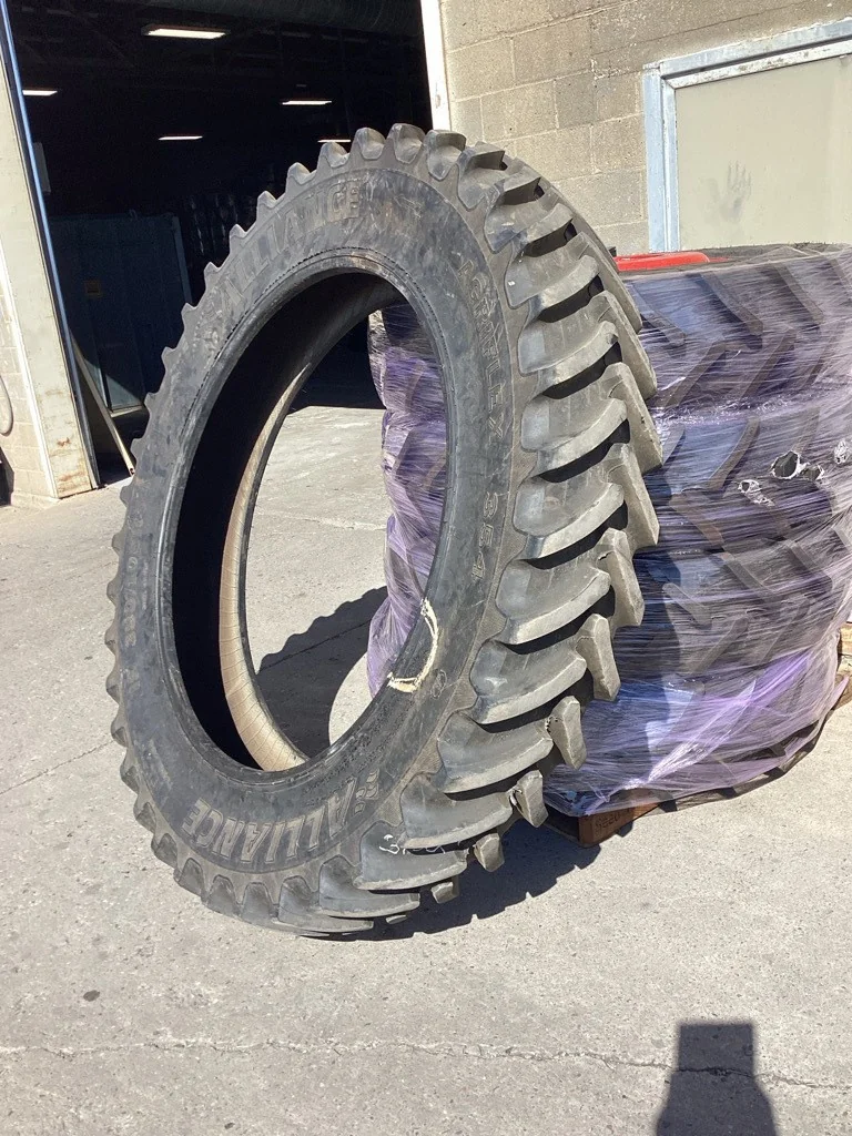Used IF380/105R54 180D Alliance Agriflex 354 TL R-1W 85-90% MILD -Weather checking, bead damage,cuts image 2