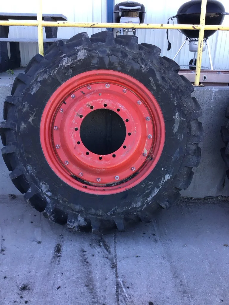 Used 380/95R38 147A8 Michelin AGRIBIB TL R-1 75-80% On 13 x 38 (12-16.732-14.620) R&R Wheel/Disc