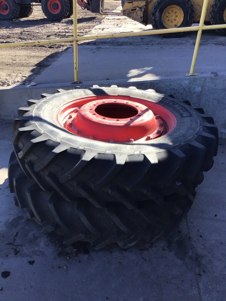 Used 380/95R38 147A8 Michelin AGRIBIB TL R-1 75-80% On 13 x 38 (12-16.732-14.620) R&R Wheel/Disc image 3