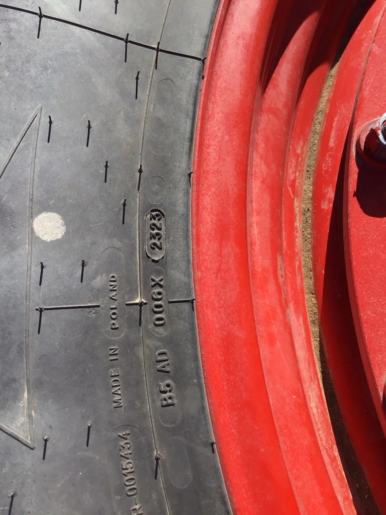 Used 380/95R38 147A8 Michelin AGRIBIB TL R-1 75-80% On 13 x 38 (12-16.732-14.620) R&R Wheel/Disc image 4