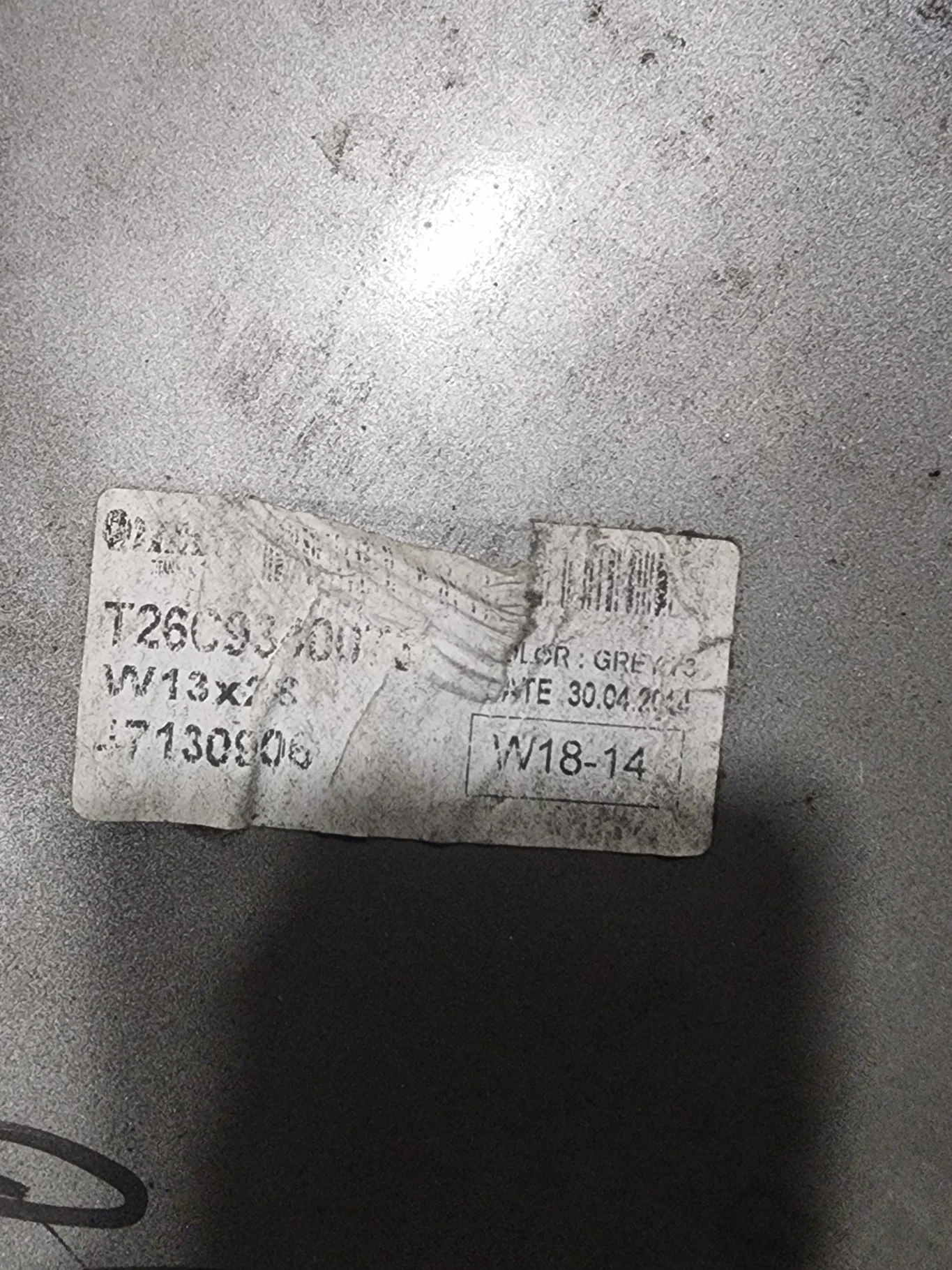 TAKE-OFF 13 X 28 6 CLAMP SILVER WHEEL