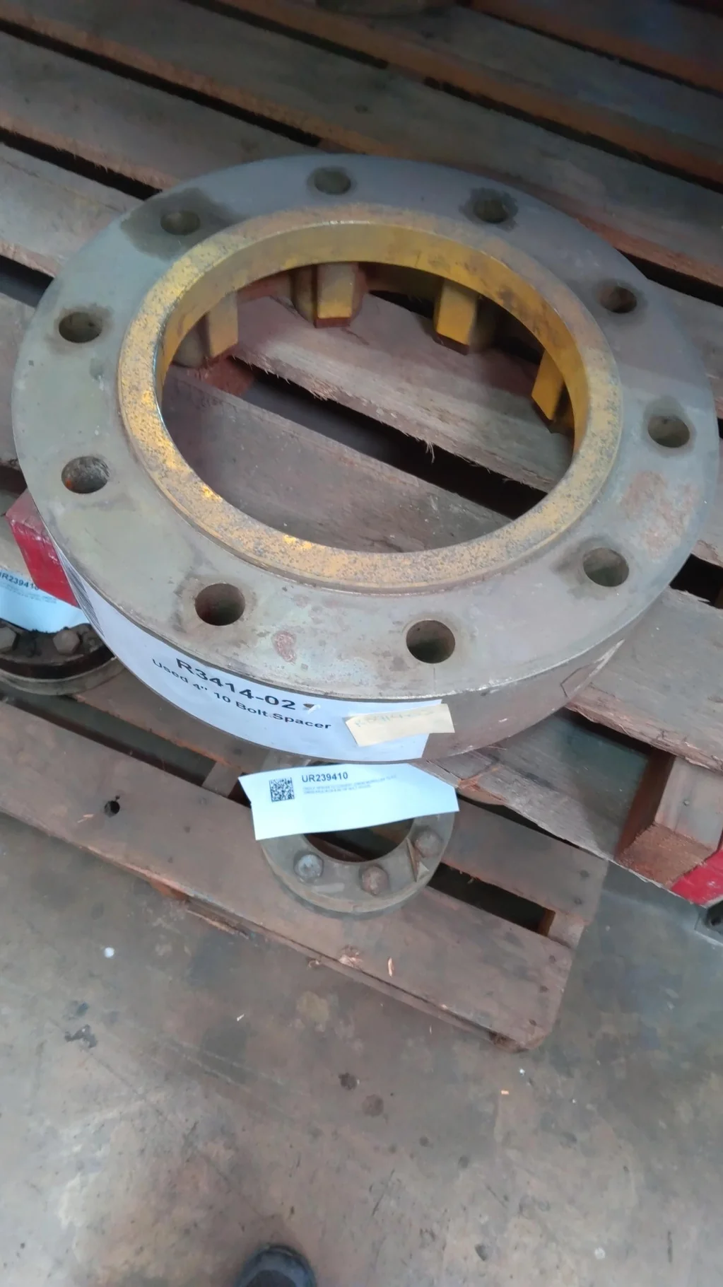 Used 4" 10 Bolt Spacer image 2
