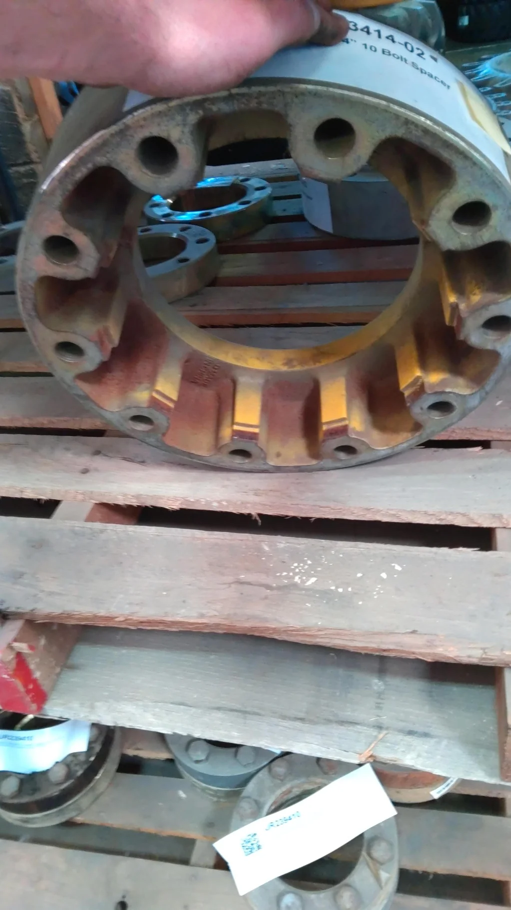 Used 4" 10 Bolt Spacer image 3