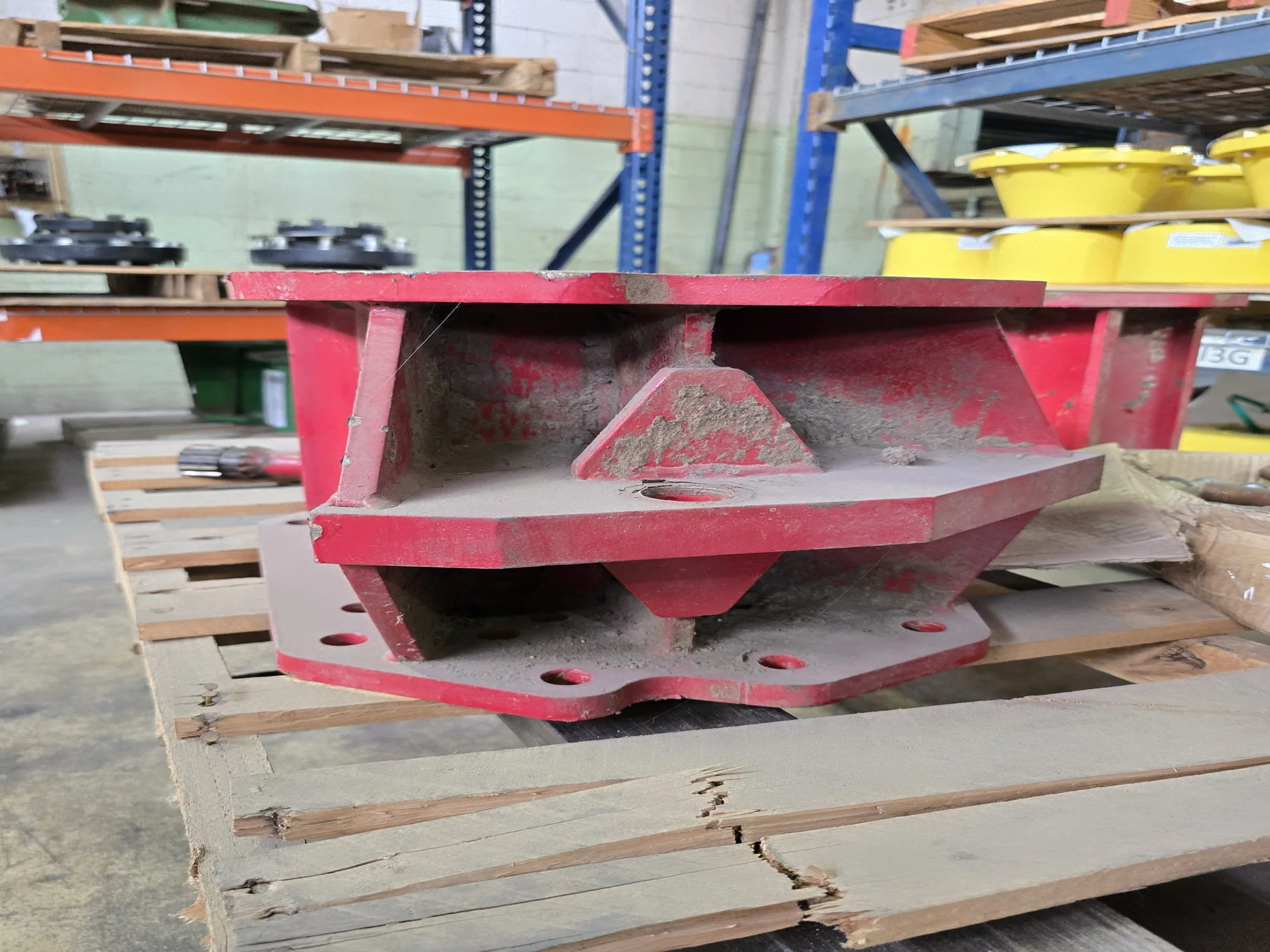 Used 11.88" CIH Frame Extension Kit Red (w/ Hardware) image 2