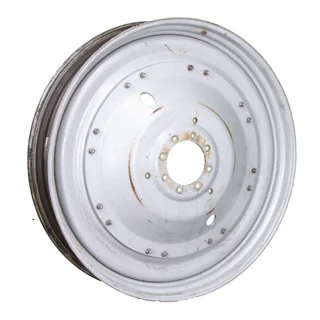 Used 10 X 54 GKN 8-10.82-8.78 Rim & Rail Silver Wheel w/ Disc