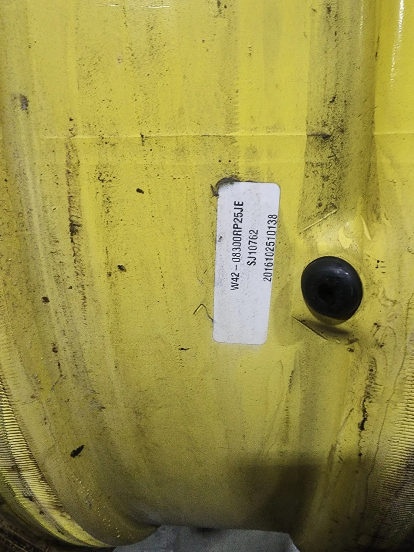 Take-Off 10 X 42 GKN 8-8-6 Solid Yellow Wheel image 2
