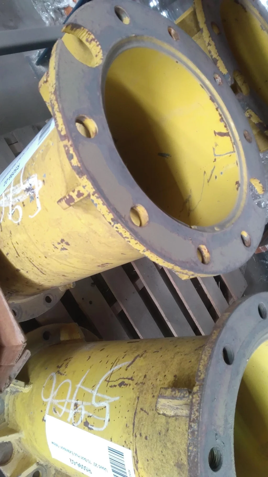 Used 25" 10 Bolt Hub Extension Yellow