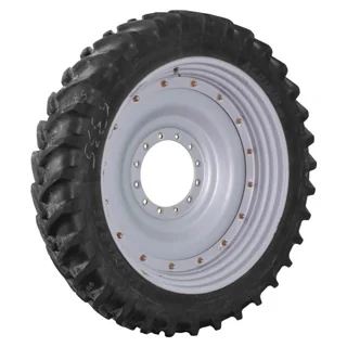Used 340/85R46 150A8/B Michelin Agribib Row Crop TL R-1 TL R-1W 65-70% on 10 X 46 GKN 12-16.732-14.6
