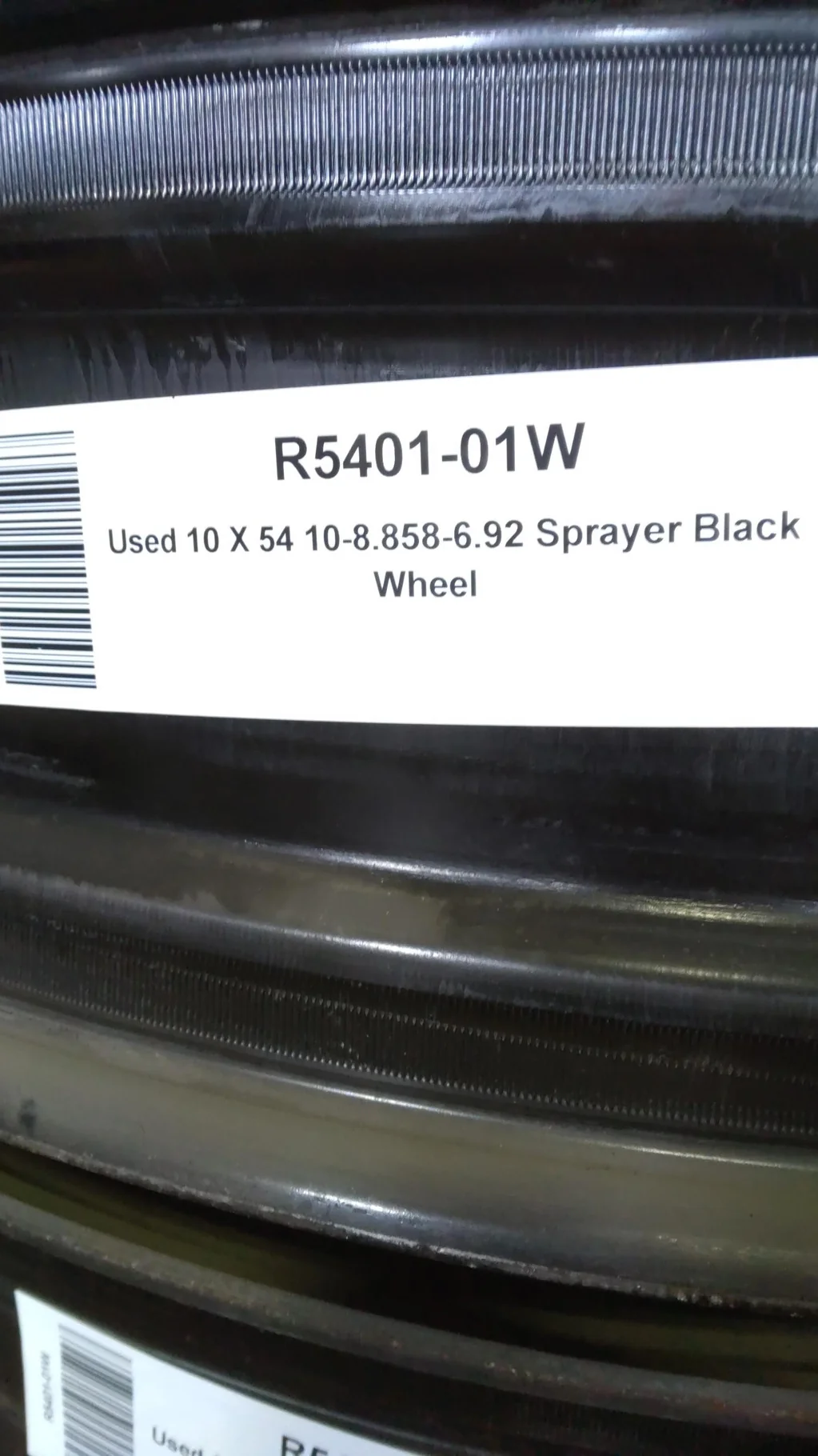 Used 10 X 54 10-8.858-6.92 Sprayer Black Wheel