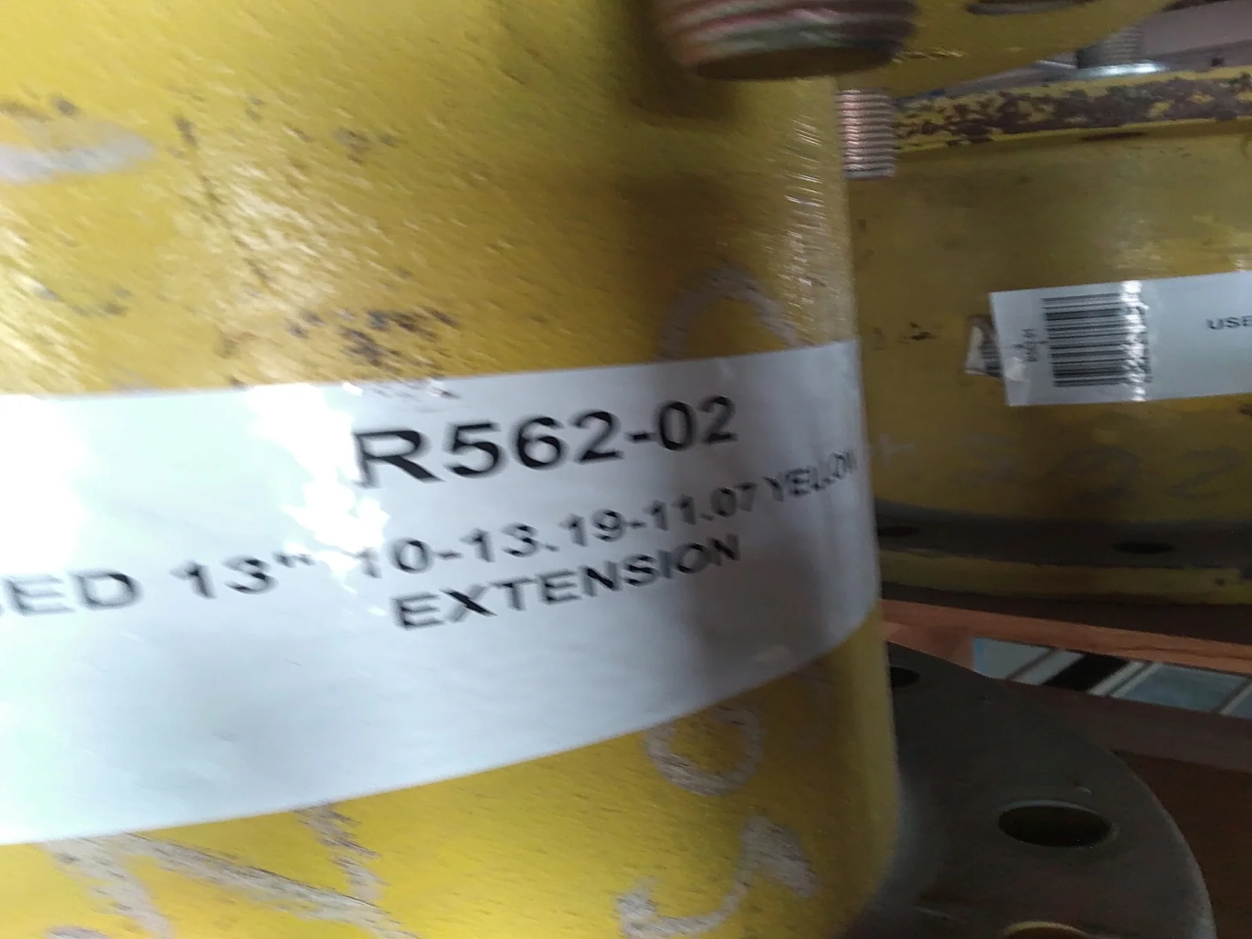USED 13" 10-13.19-11.07 YELLOW EXTENSION image 4