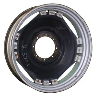 Used 12 X 46 GKN 8-14.5-12.75 Silver Wheel w/ Disc Black