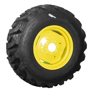 Take-Off 43X16.00-20/4 Galaxy Marathoner TL R-4 95-100% on 14 X 20 6-6-4.62 Implement Yellow Wheel