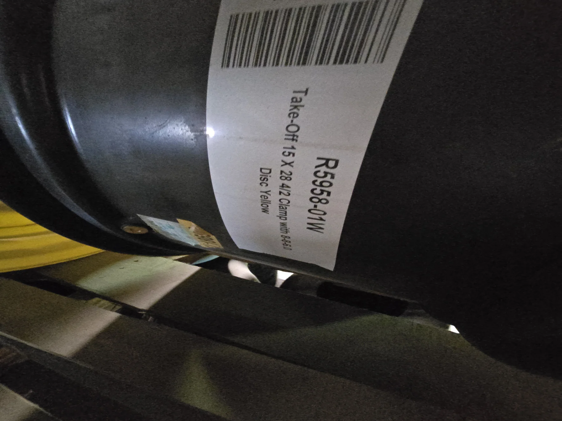 Take-Off 15 X 28 4/2 Clamp with 8-8-6.0 Disc Yellow image 3