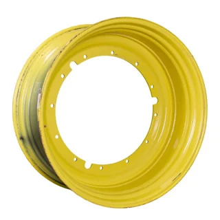 Used 20 X 46 12-32.04-30.17-2.81I Rim & Rail Yellow Wheel