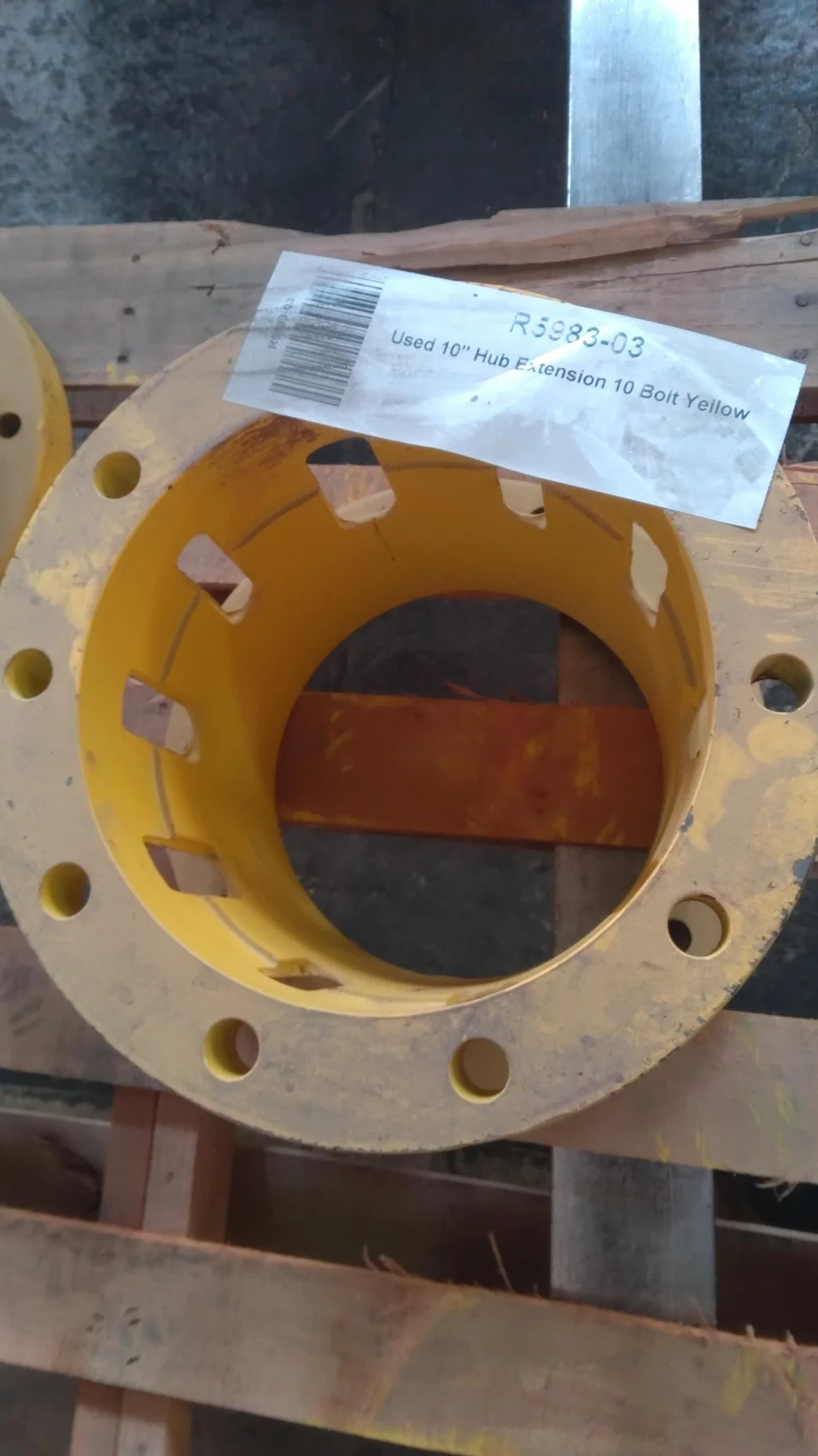 Used 10" Hub Extension 10 Bolt Yellow image 2