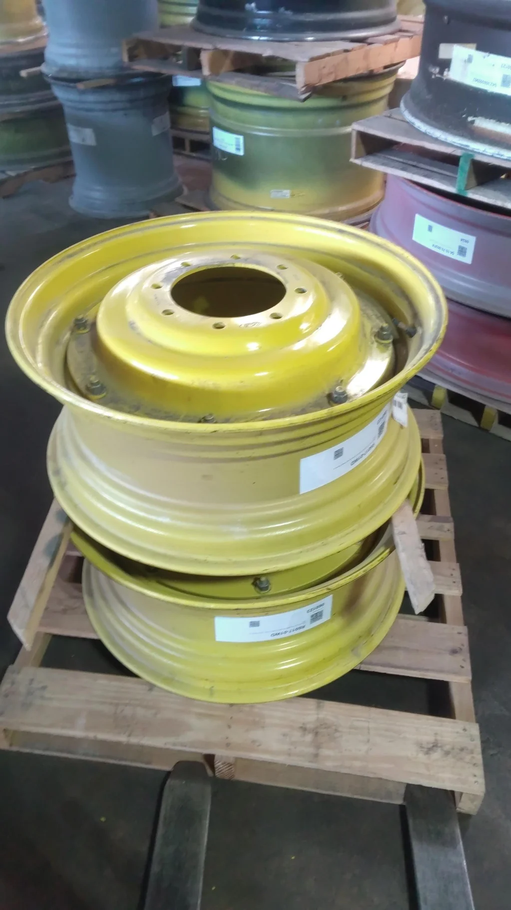 Take-Off 12 X 30 GKN 8-10.82-8.78 Rim & Rail Yellow Wheel w/ Disc image 2