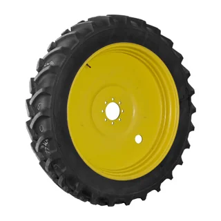 Take-Off 300/95R42 147A8/144B Mitas Radial AC90 TL R-1 on 10 X 42 GKN 8-8-6 Sprayer Yellow Wheel (As