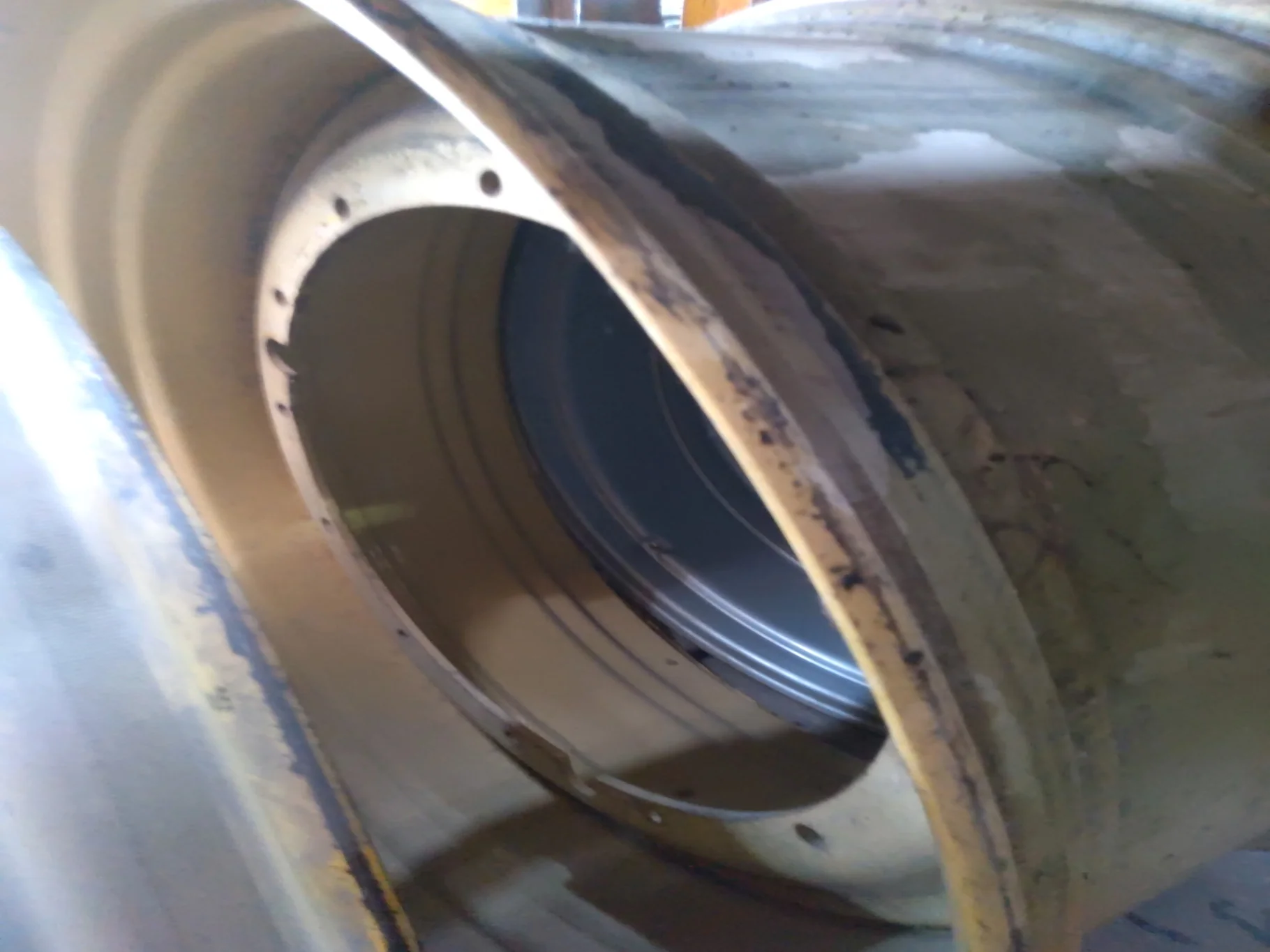Take-Off 21 X 46 12-32.04-30.17-2.81I Rim & Rail Yellow Wheel