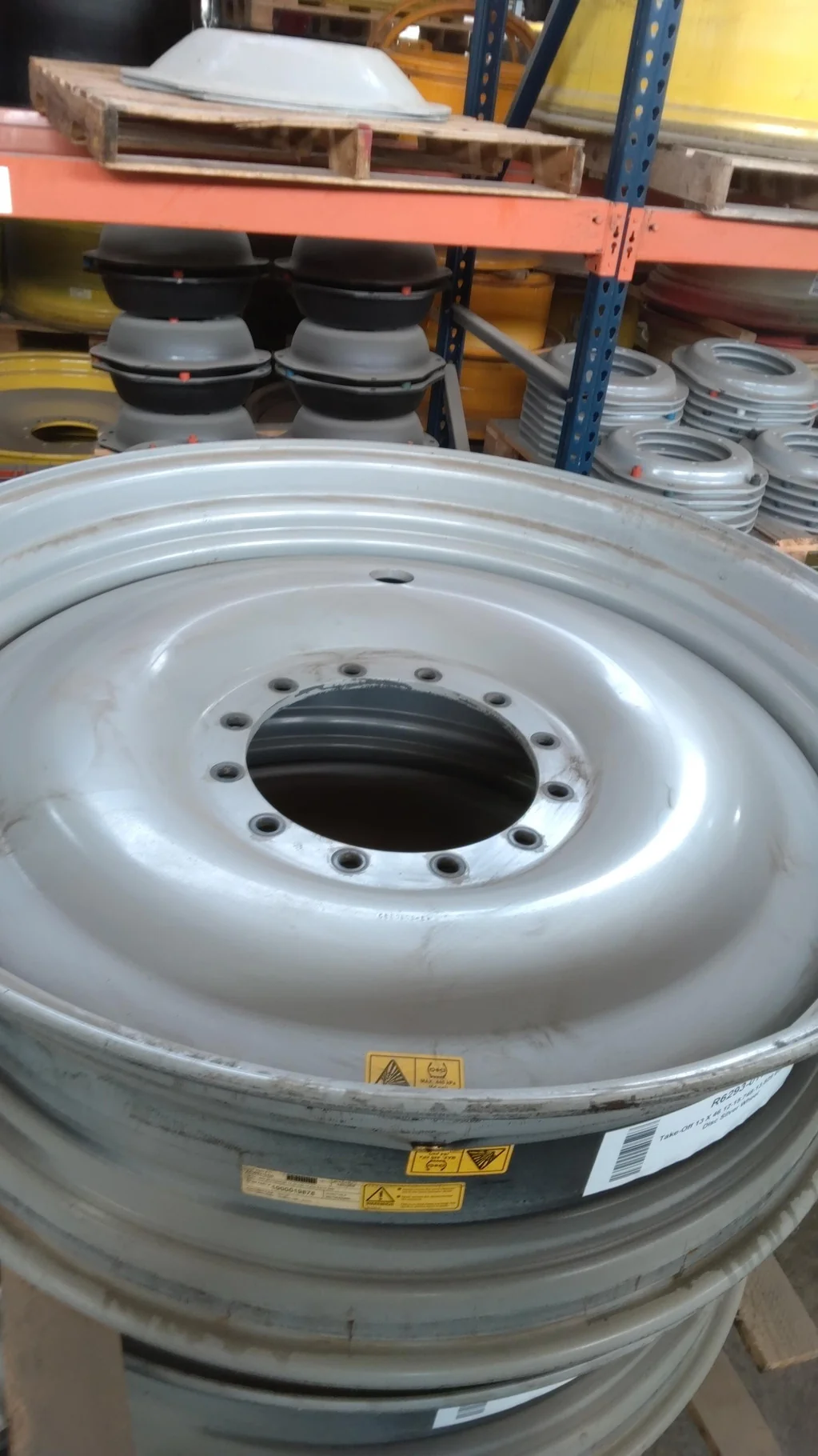 Take-Off 13 X 46 12-15.748-13.829 Bubble Disc Silver Wheel image 3