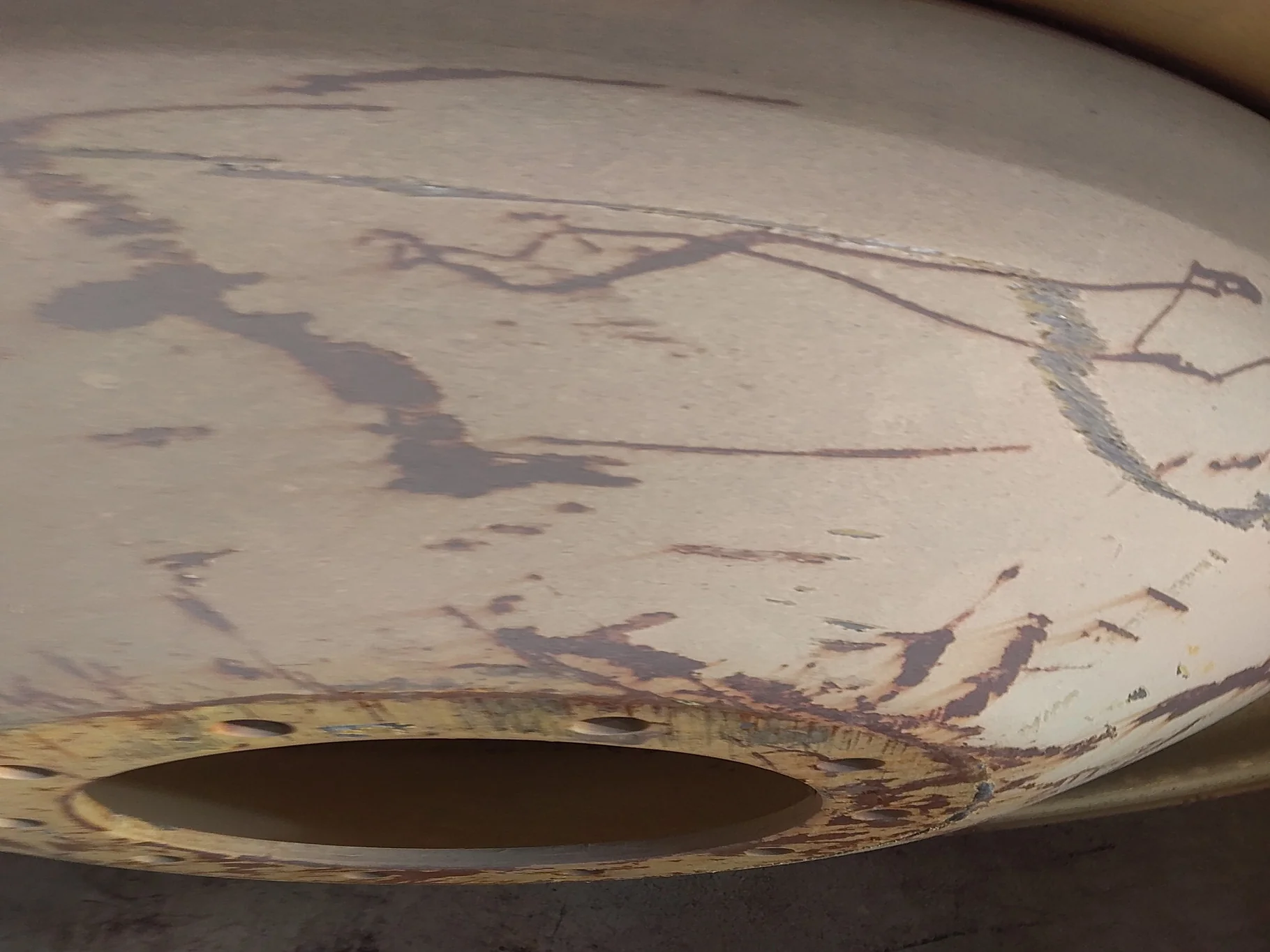 USED 16 X 42 10-13.187-11.07-12.4 (OUTSIDE) DOLLY DUAL YELLOW WHEEL image 2