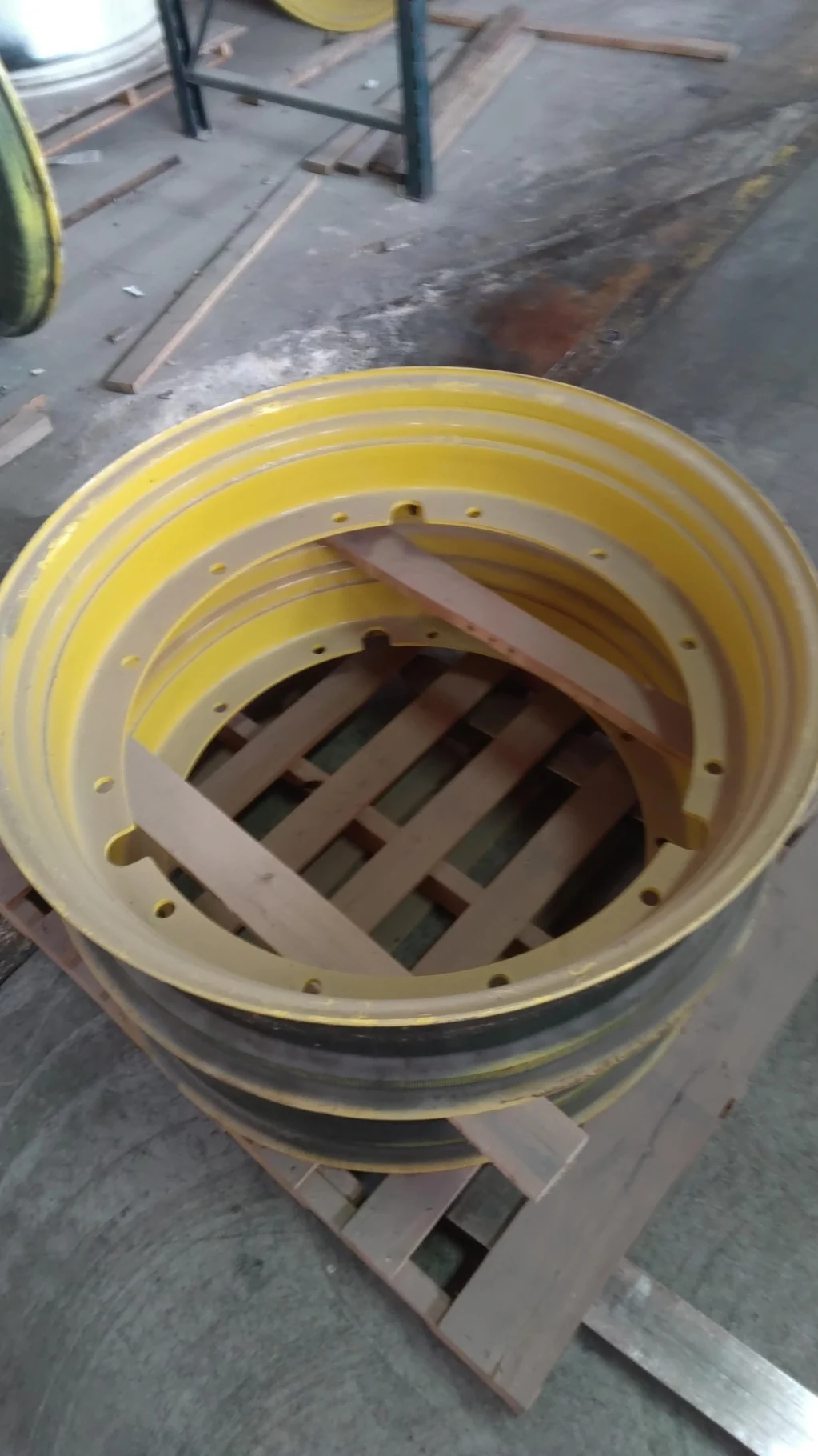Take-Off 10 X 38 12-32.047-30.078 Rim & Rail Yellow Wheel
